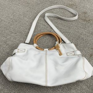 Small purse white all leather Fossil